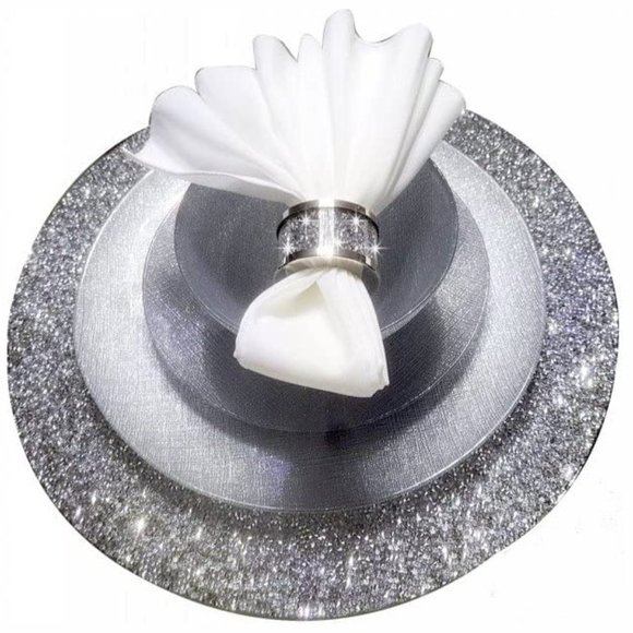 NEW Sparkling Bling Crystal Rhinestone Dinner Napkin Rings Place Setting… - Picture 7 of 9